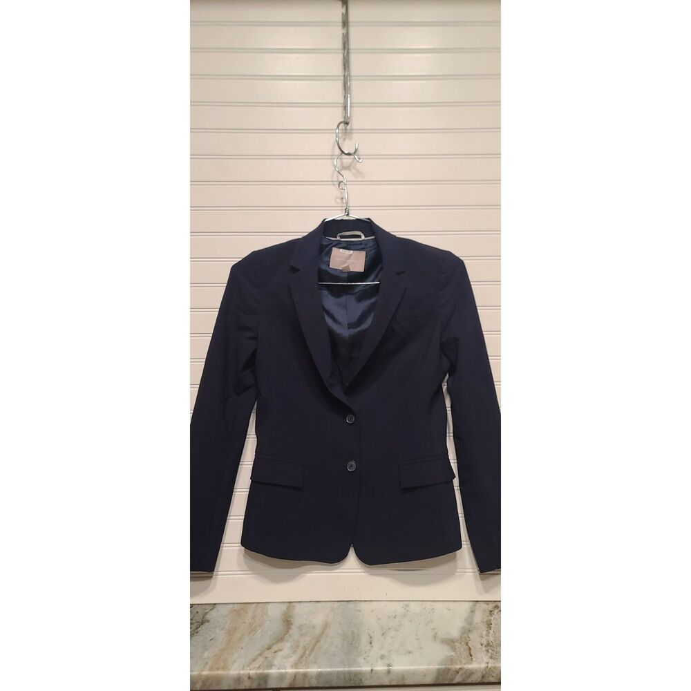 Banana Republic Womens 2 Button Navy Blue Blazer Size 4
